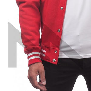Chaquetas de béisbol bomber ajustadas informales para hombre, tela de lona ligera personalizada con cuello levantado a la moda para invierno - Product Image 2