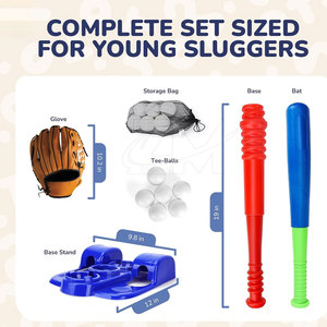 Équipement d'entraînement de haute qualité avec des matériaux durables pour l'entraînement en équipe, ensemble de frappe de baseball pour enfants - Product Image 2