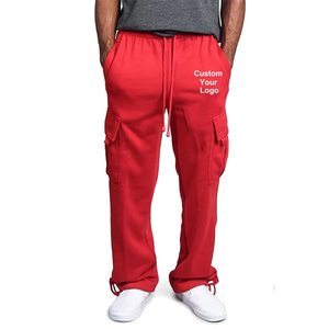 Pantalones de chándal con logotipo personalizado para hombre, nueva moda, pantalones de chándal con múltiples bolsillos para gimnasio, correr, cintura elástica para todas las estaciones - Product Image 4