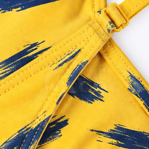 Conjunto de Bikini de Dos Piezas para Mujer, Traje de Baño Cómodo con Parte Inferior de Cintura Alta, Diseño Personalizado, Ropa de Verano para Vacaciones en la Playa o Resort - Product Image 6
