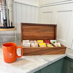 Extra <b>Large</b> Wooden Rectangular Tea <b>Box</b>, Wood Wooden Tea <b>Box</b> for Tea Storage tea <b>box</b> organizer - Product Image 6