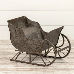 Trineo navideño de Metal para decoración de Navidad en blanco y negro para decoración de cesta de madera, trineo navideño rojo de hierro Vintage - Product Image 5