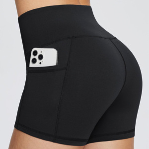 <b>Tummy</b> <b>Control</b> Workout Yoga Shorts Stretchy Mid Waist Best Quality Biker Short Pants Gym Clothing - Product Image 6