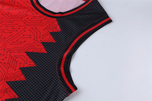 Ensemble de maillots de basketball pour garçons et filles TBF-109 tissu respirant Design vibrant uniforme complet comprenant un short imprimé d'été de grande taille - Product Image 6