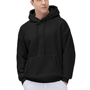 Sweat à capuche en molleton de coton pour hommes de luxe de haute qualité pull-over thermique avec techniques brodées - Product Image 6