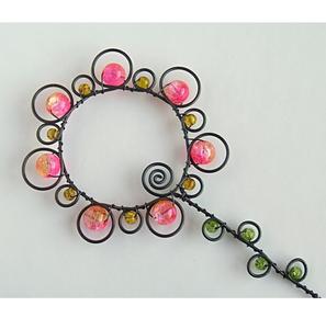 Ornement de Noël en fer forgé fait à la main, finition noire, design moderne de haute qualité pour la décoration de l'arbre de Noël, décoration de vacances à suspendre - Product Image 6