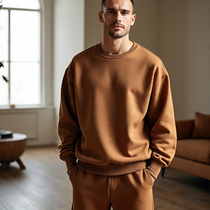 Sudaderas holgadas para hombre, jersey de lana de poliéster y algodón de alta calidad, sudaderas con cremallera de gran tamaño para hombre - Product Image 6