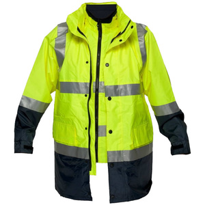 Veste de sécurité réfléchissante haute visibilité pour hommes, certifiée CE, pour travaux miniers, imperméable, pour travaux d'hiver, chantier de construction - Product Image 5