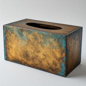 Decorative Multifunctional Metal <b>Tissue</b> <b>Box</b> Crafted for Modern Settings Delivering Long-Term Strength Handmade Simple Refined - Product Image 4