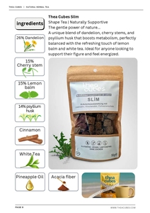 ก้อนชาสมุนไพรออร์แกนิกลดน้ำหนัก50gr ไร้น้ำตาลกล่องชาขาวดอกแดนดิไลออนผสมเพื่อสุขภาพปราศจากน้ำตาลกล่องชาขาว - Product Image 6