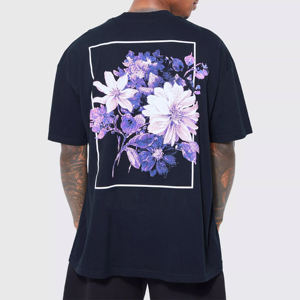 Camisetas estampadas para hombre con cuello redondo para hombre, venta al por mayor en Stock, camiseta de algodón de manga corta con estampado personalizado de la mejor calidad - Product Image 1