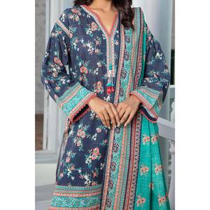 ชุดสัลวาร์ คามีซ ผ้าฝ้ายคัดดาร์ 3 ชิ้น รุ่น WNS-52096 พร้อมผ้าคลุมไหล่ สำหรับงานเทศกาลและชุดประจำชาติ สไตล์ปากีสถาน ชุดอินเดีย - Product Image 2