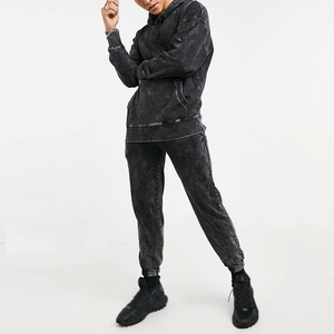 Vente chaude, streetwear d'hiver, survêtement à capuche, couleur personnalisée, lavage à l'acide, fabrication OEM, meilleure qualité, hommes - Product Image 1