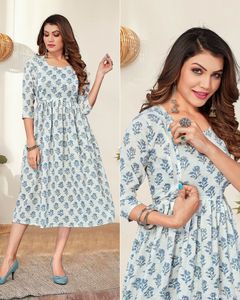 Alta demanda Ropa de mujer Alimentación Estampado de algodón suave Kurti para la alimentación y durante el período de maternidad - Product Image 6