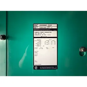 Groupe électrogène diesel industriel triphasé d'occasion 2000 kW, sortie 277/480 V, remorquable, pour usage commercial et de secours - Product Image 5