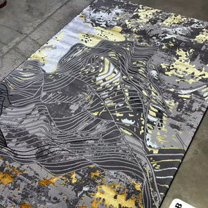 Alfombras Turcas Modernas de Polipropileno Tejidas a Máquina, Alfombras de Yute de Alta Calidad Resistentes a las Manchas, de Pelo Alto, Abstractas, para Dormitorio y Hogar - Product Image 1