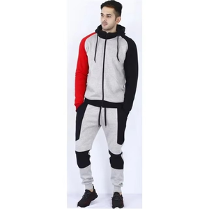 Chándal de hombre de calidad personalizado de diseño al por mayor chándal de hombre hecho a medida para correr chándal pulóver con capucha color bloque - Product Image 3