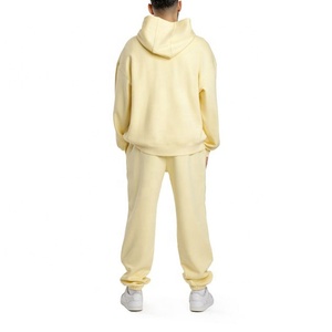 New Wholesale Custom 100% Cotton Men's Hoodie and <b>Jogger</b> <b>Set</b> Custom Logo <b>Plus</b> <b>Size</b> Sweatsuit for Men - Product Image 4