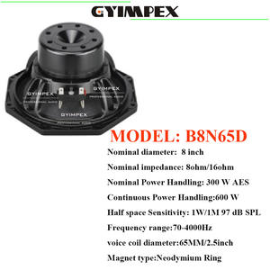 OEM professionnel 8 pouces portable milieu de gamme longue portée son réel sous woofer <span class=keywords><strong>VC</strong></span> 2.5 pouces pour Line Array et boîte de haut-parleurs vide 8" - Product Image 5