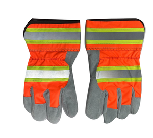 Gants de travail de conducteur en cuir de sécurité véritable Rigger Gants de travail en cuir industriel Gants en cuir du Pakistan - Product Image 3