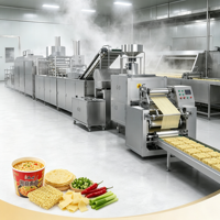 Complete productielijn voor instant noedels, inclusief machine voor het maken van gebakken instant noedels en droogmachine voor niet-gebakken noedels