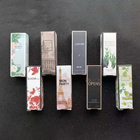 Vente en gros de boîte d'emballage de brillant à lèvres cosmétique vide mat de luxe avec logo personnalisé rouge à lèvres liquide gaufrage pour huiles essentielles