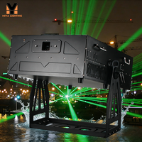 Láser RGB SF8 de 100W para exteriores, FB4 IP65, crea rayos aéreos masivos con bloqueo láser, compatible con la FDA, para discotecas, bodas y eventos