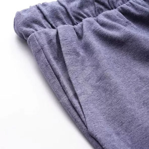 ชุดเสื้อยืดและกางเกงขาสั้นสำหรับผู้ชายชุดเสื้อและกางเกงขาสั้นผ้าฝ้ายแขนสั้นระบายอากาศได้ดี - Product Image 6