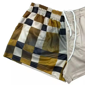 Shorts de sport d'été pour hommes de haute qualité Shorts de plage à rayures de conception originale à séchage rapide Vente en gros directe - Product Image 3