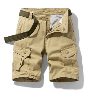 Pantalones cortos Cargo informales clásicos de verano para hombre, prendas de vestir de poliéster 100% transpirables, diseño de algodón a la moda con múltiples bolsillos - Product Image 2