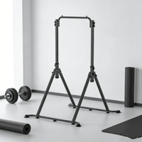Station de musculation horizontale en acier robuste avec barre de traction réglable pour exercices à domicile 180CM