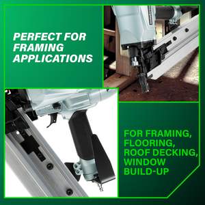 Clavadora Neumática de Plástico de 21 Pulgadas y 3-1/2 Pulgadas con Ajuste de Profundidad sin Herramientas, Punta de Garra, Herramientas de Enmarcado Personalizables OEM - Product Image 6