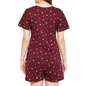 ชุดสั้นสำหรับผู้หญิงชุดสั้นผ้าคอตตอนเนื้อนุ่มใส่สบายน้ำหนักเบามีสไตล์แนวสตรีท - Product Image 2