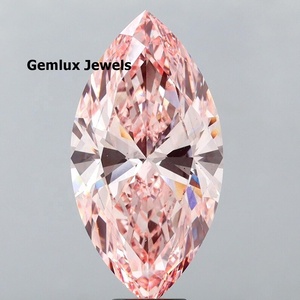 Diamante Suelto de Laboratorio, Corte Marquesa, Color Rosa Intenso, 5 Quilates, Certificado IGI, Claridad VS, para Joyería - Product Image 1