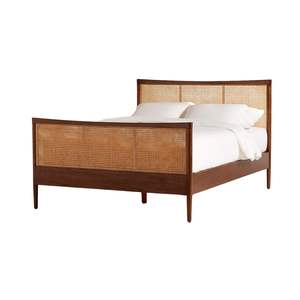 Cama Melia Premium madera teca moderno Color Natural minimalista indonesio muebles para Hotel Villa Homestay apartamento Resort - Product Image 1