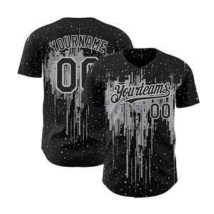 Vente en gros de chemises d'uniforme de baseball pour hommes de meilleure qualité maillots avec logo personnalisé conception OEM bas prix 100% polyester antibactérien - Product Image 4