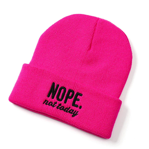 Bonnet en laine 100% à la mode avec logo personnalisé en gros chapeau de plage en plein air utilisation hiver automne mode unisexe - Product Image 1