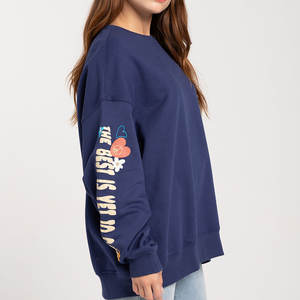 Venta caliente Streetwear Workout Women Pullover Hoodies Custom Logo Sudadera Oversize Mujer Crewneck Hoodie para niñas - Product Image 2