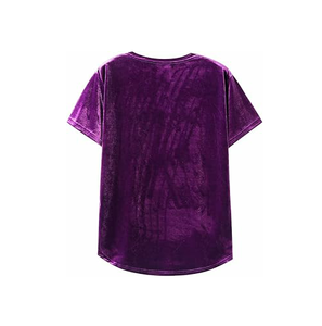 Camiseta de Terciopelo para Hombre, Estilo Urbano, Nueva Moda 2026, Transpirable, de Alta Calidad, Larga, 220g - Product Image 5