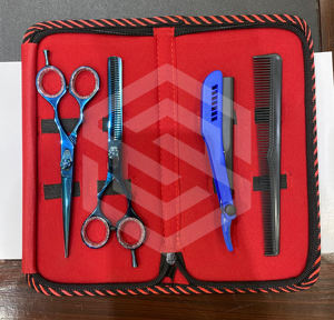 Kit de tijeras de corte de pelo de acero inoxidable duradero profesional RTS herramientas de peinado multiusos de alta calidad para Peluqueros - Product Image 4