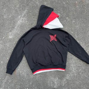 Sudadera con Capucha Estampada de Felpa Francesa de 320 GSM Personalizada de Sportish Impex para Hombre |   Sudadera Corta Cuadrada con Triple Capucha Estilo Urbano - Product Image 5
