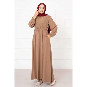 Cintura plisada de gama alta para mujer Color camello personalizado para fiesta, graduación, vacaciones, uso diario, cremallera disponible hasta el suelo hasta la rodilla - Product Image 4