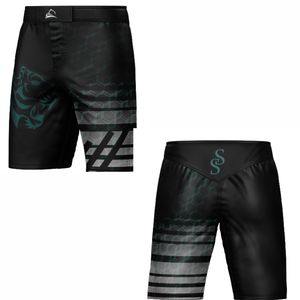 Pantalones cortos de MMA personalizados BJJ Fight Shorts para hombres Pantalones cortos de agarre Ideal para boxeo Kickboxing Muay Thai Diseño para artes marciales - Product Image 3