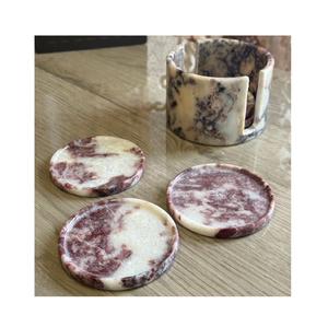 Posavasos de mármol de lujo Premium hechos a mano 5mm piedra Drinkware elegante duradero moderno protección DE MESA regalo clásico para el hogar - Product Image 4