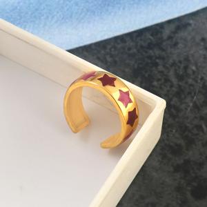 Bague Boho en argent sterling 925 Design multi-étoiles plaqué or pour les fêtes d'anniversaire de mariage - Product Image 2