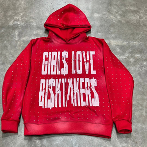 Vente en gros 400% GSM Fabricants de vêtements pour hommes Hoodies Sun Fade Pull Over Veste à manches dégradées Sweat-shirt sérigraphié - Product Image 5