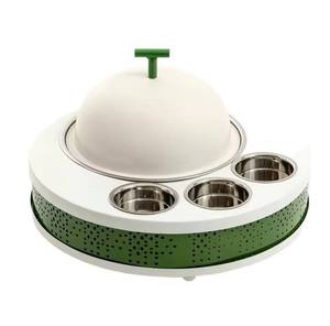 Cazuela de acero aislada de primera calidad con tapa diseñada para bodas, hoteles y fiestas con una madera duradera y elegante - Product Image 3