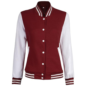 Chaqueta universitaria para chaquetas de béisbol personalizadas para mujer, chaquetas Letterman personalizadas para mujer, chaquetas Varsity para mujer en blanco al por mayor - Product Image 5