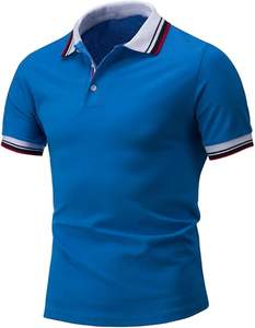 Polo de hombre de talla grande con logotipo personalizado impreso OEM, uniforme unisex, Polo de golf liso de secado rápido para hombre - Product Image 2