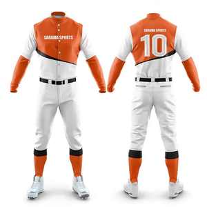 เครื่องแบบเบสบอลสไตล์มืออาชีพสำหรับทีมผู้ใหญ่เครื่องแบบเบสบอลแบบกำหนดเองชื่อและหมายเลข - Product Image 2